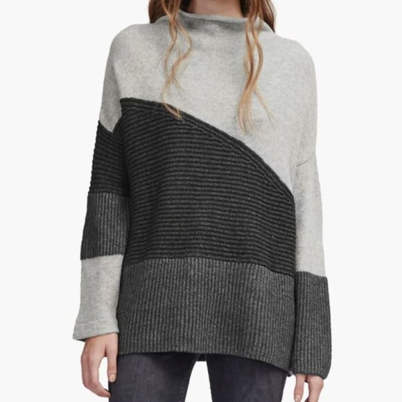 Gray wool blend sweater by French Connection - Picture 1 of 8